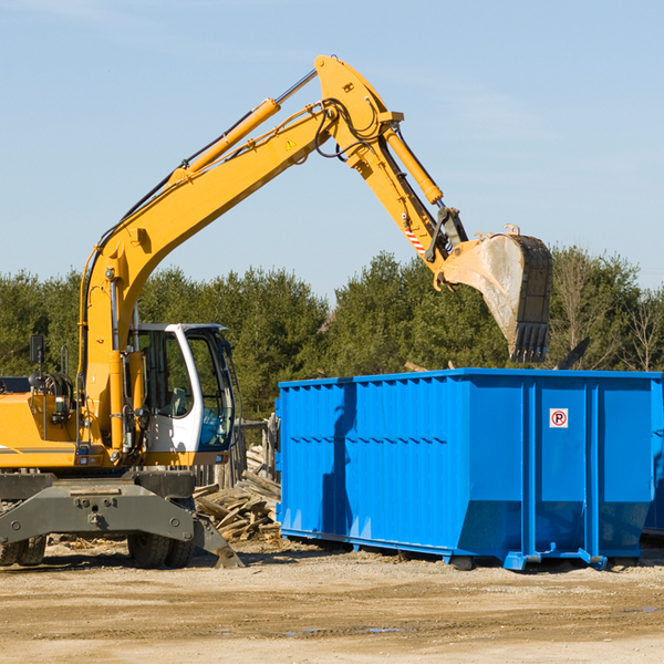 can i choose the location where the residential dumpster will be placed in Easton Kansas